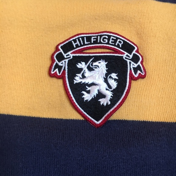 Vintage 90s Tommy Hilfiger lion rugby polo XL - Picture 3 of 5